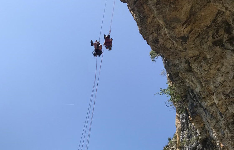 guides-bugey Multipitch 3-day course Rockclimbing