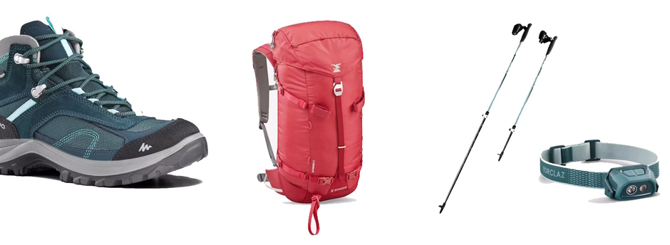 Rental of hiking and bivouac equipment
